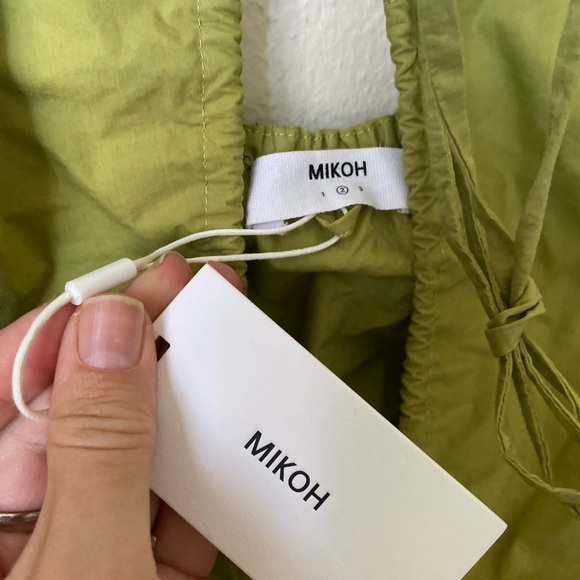 Mikoh Women’s Enna Cutout Midi Dress in Sea Moss Size 2 Resortwear Vacation - Picture 4 of 9